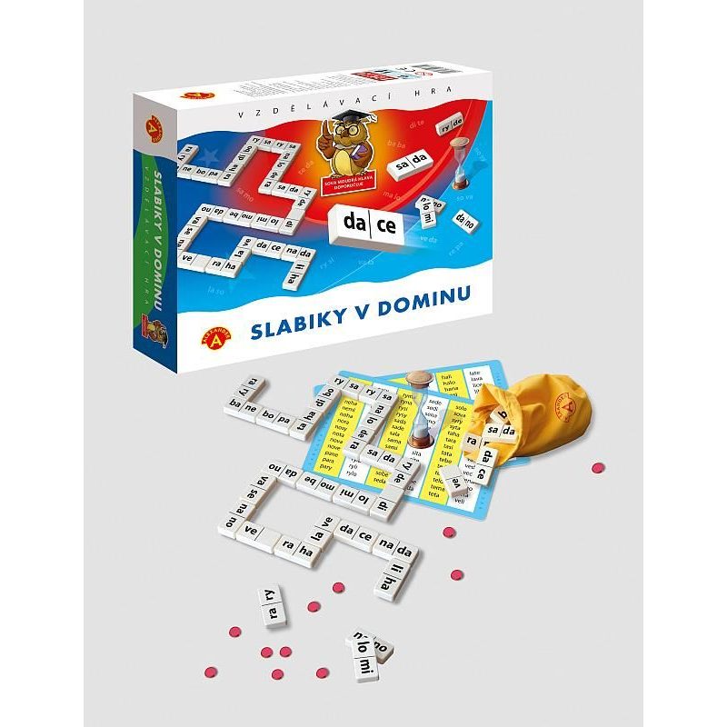 Slabiky v dominu - vzdělávací hra