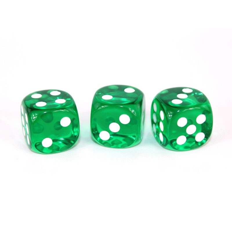 Kostka 6 stran, 16mm průhledná