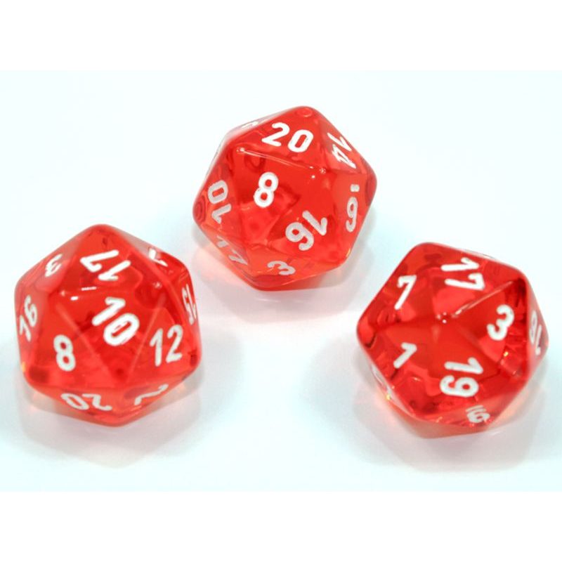 Kostka 20 stran průhledná