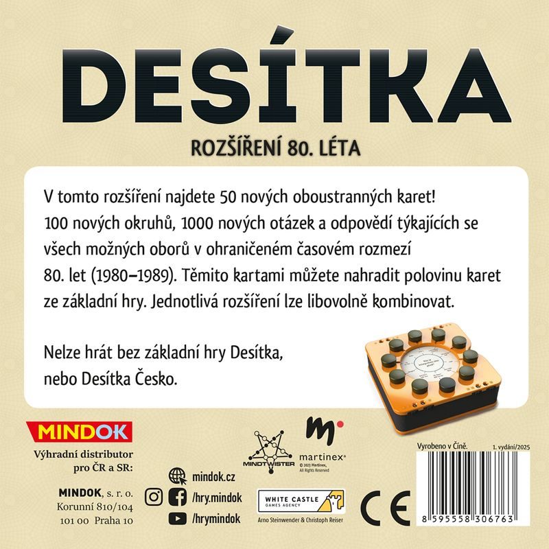 Desítka - rozšíření 80. léta