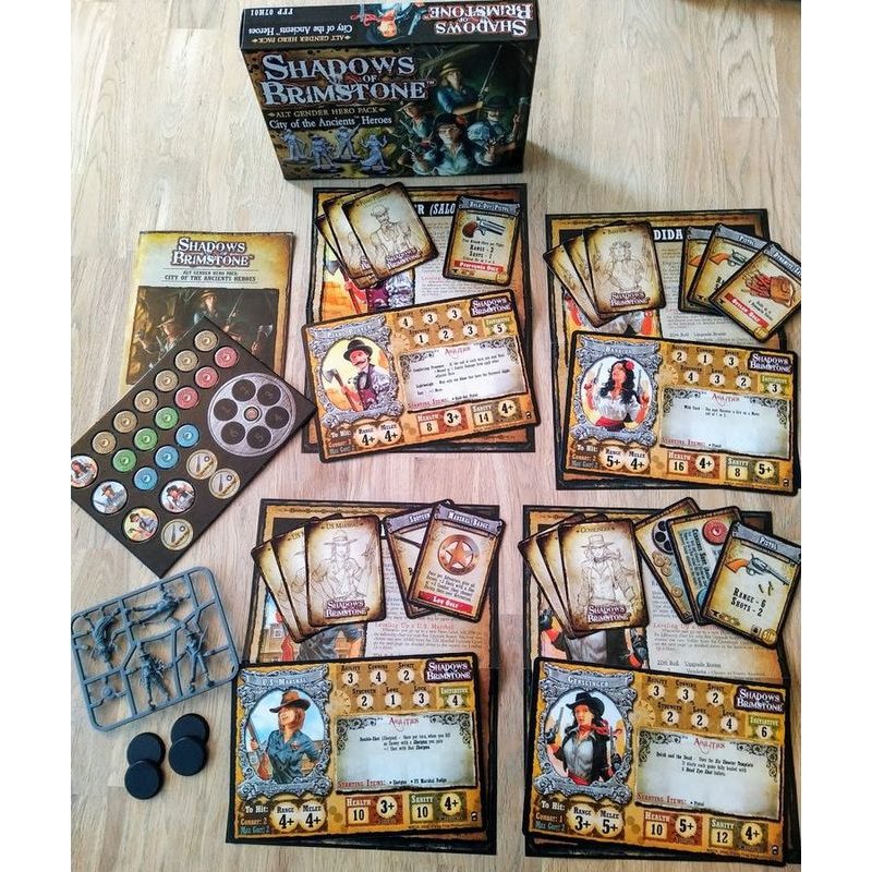 Shadows of Brimstone - City of the Ancients Heroes: Alt Gender Hero Pack