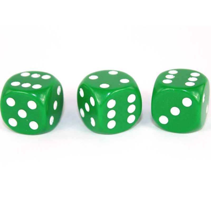 Kostka 6 stran, 16mm jednobarevná