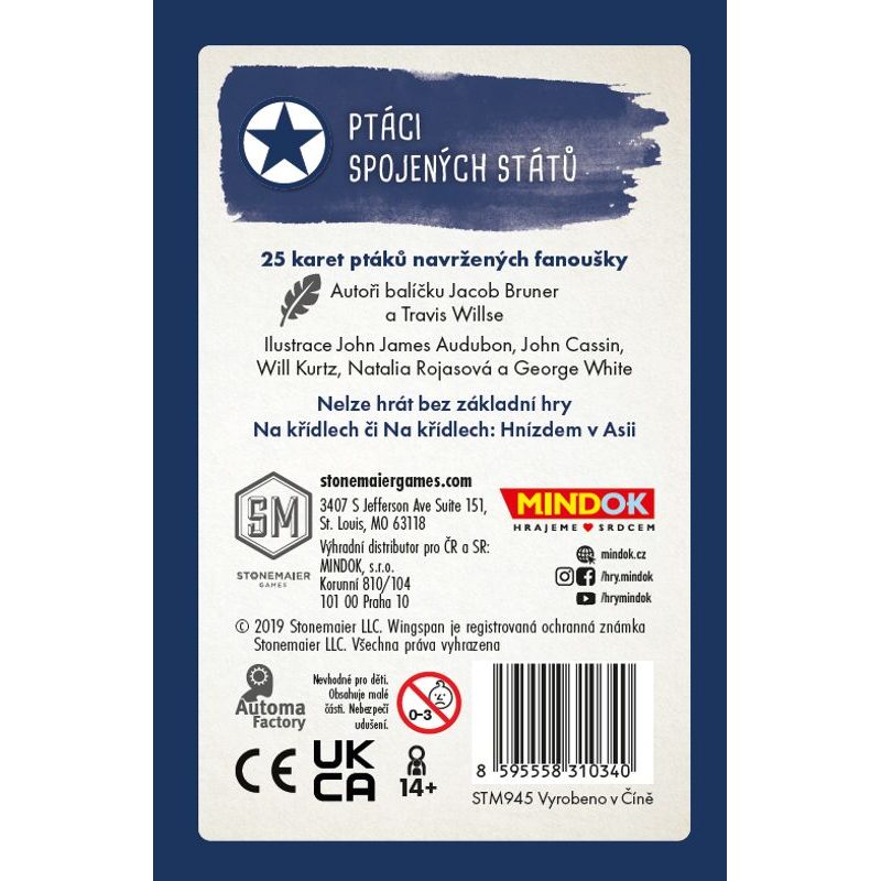 Na křídlech - Fanouškovský balíček USA
