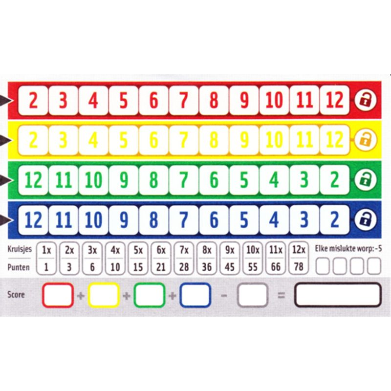 Qwixx - kostková hra