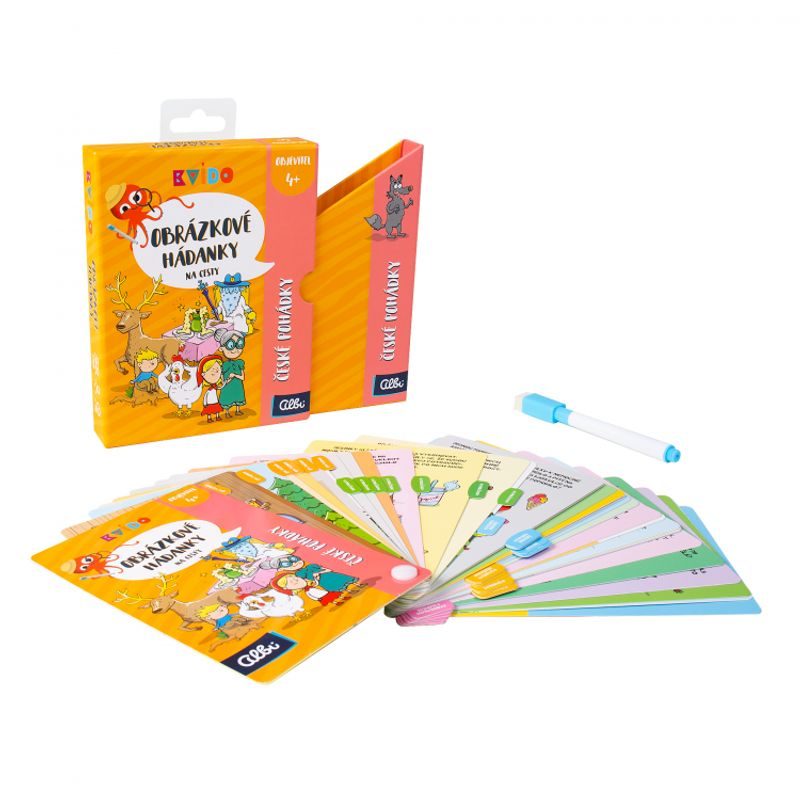 Kvído: Obrázkové hádanky na cesty - České pohádky
