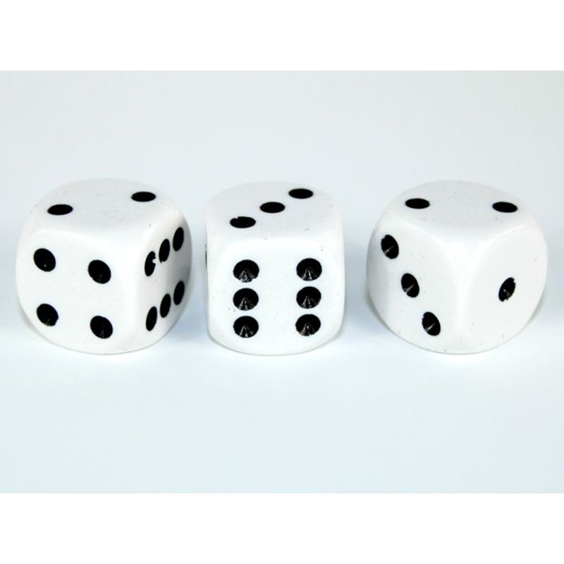 Kostka 6 stran, 16mm jednobarevná