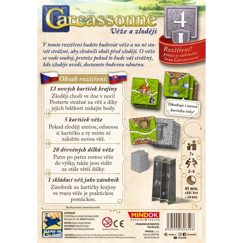 Carcassonne 4. rozšíření - Věže a zloději (2025)