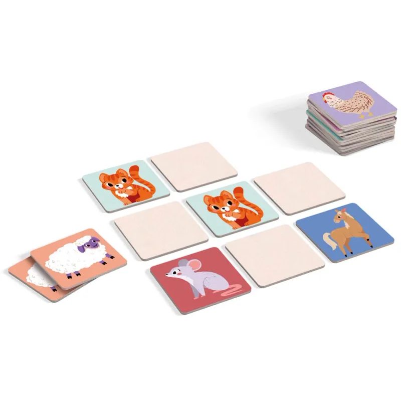 KukiKuk - Véééliké Pexeso: Zvířata na dvorku