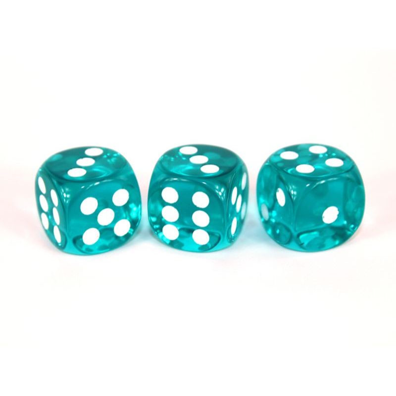 Kostka 6 stran, 16mm průhledná