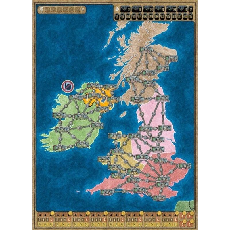 Funkenschlag (Vysoké napětí) - Mapa Severní Evropa/Velká Británie