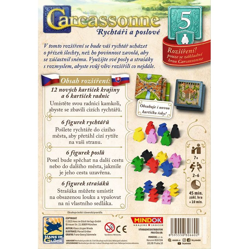 Carcassonne 5. rozšíření - Rychtáři a poslové (2025)