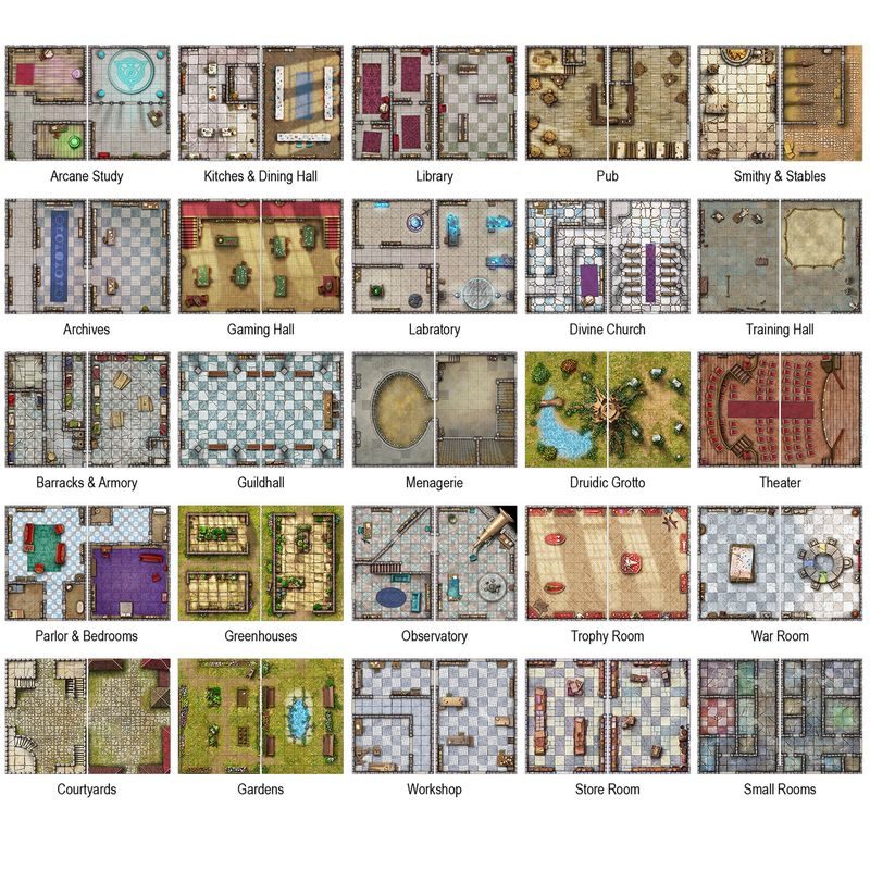 Big Book of Battle Mats: Bastions & Strongholds
