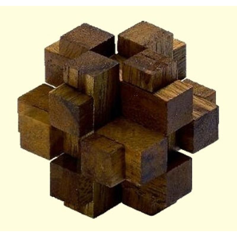 Sada 12 hlavolamů v dřevěném kufříku