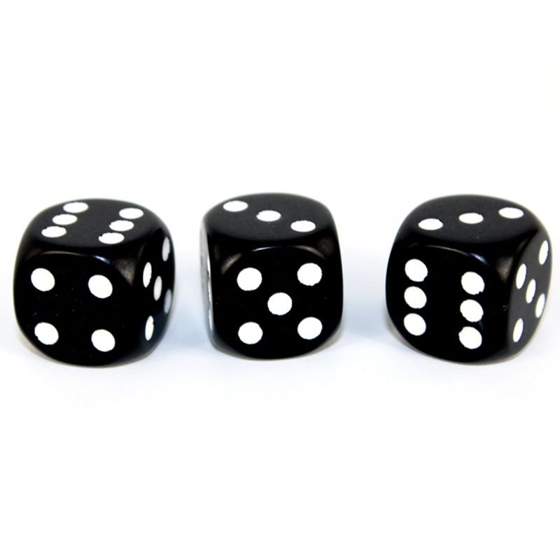 Kostka 6 stran, 12mm jednobarevná