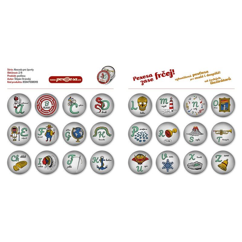 Pexoeso - Abeceda pro špunty
