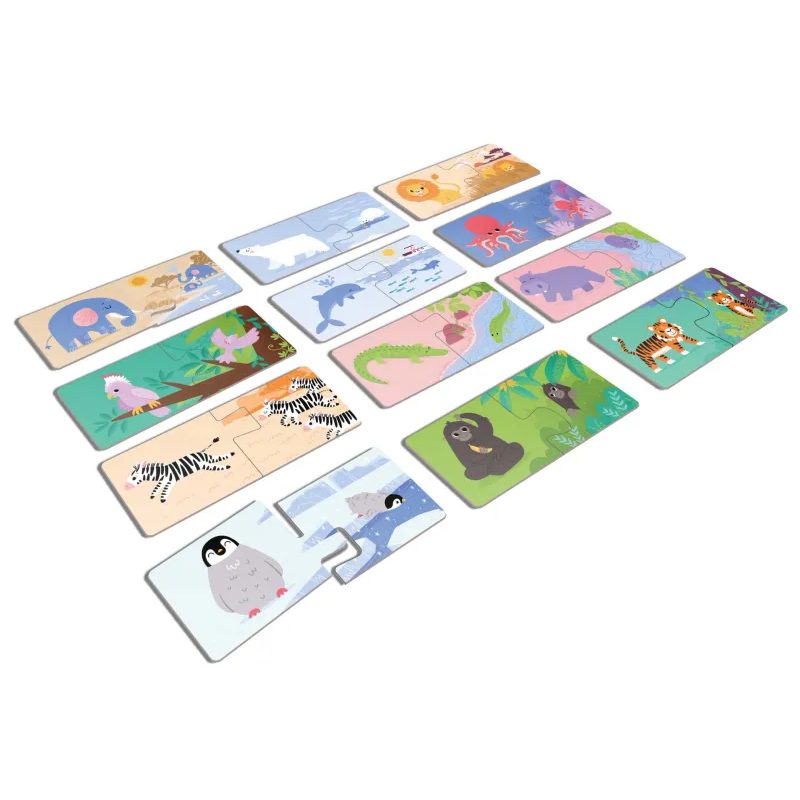 KukiKuk - Véééliké Puzzle duo: Kde bydlí zvířátka