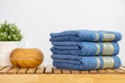 Bambusový uterák a osuška ROME - Modrá