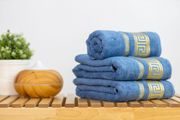 Bambusový uterák a osuška ROME - Modrá