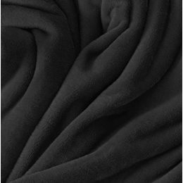 Mikroflanelová plachta (220x200 cm) - čierna