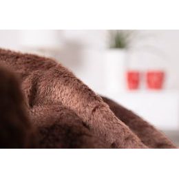 Luxusná deka s dlhým vlasom 200x230 - Fialová