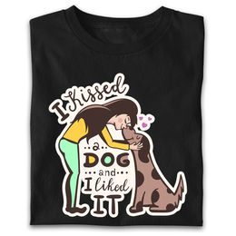 Dámske tričko Aj kissed a dog
