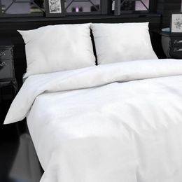 Predĺžené hotelové obliečky ATLAS hladký 140x220,70x90cm biele