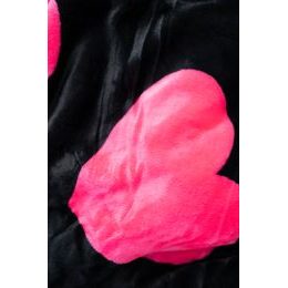 Mikroplyšová deka s baránkom 150x200 cm - Srdce