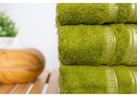 Bambusový uterák a osuška ROME - Zelená