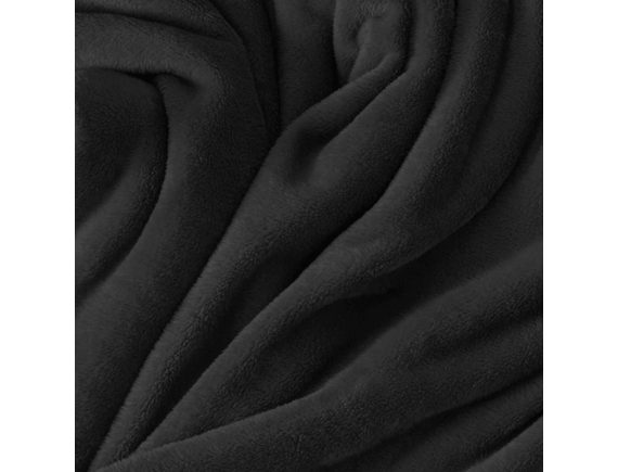 Mikroflanelová plachta (220x200 cm) - čierna