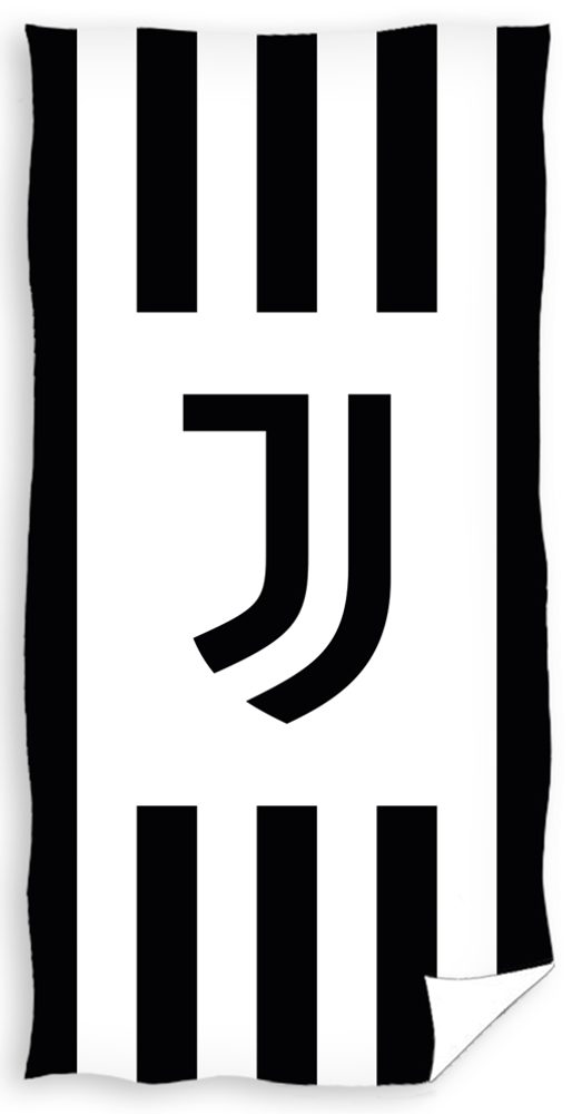 Fotbalová osuška 70x140 cm - Juventus FC White Stripes