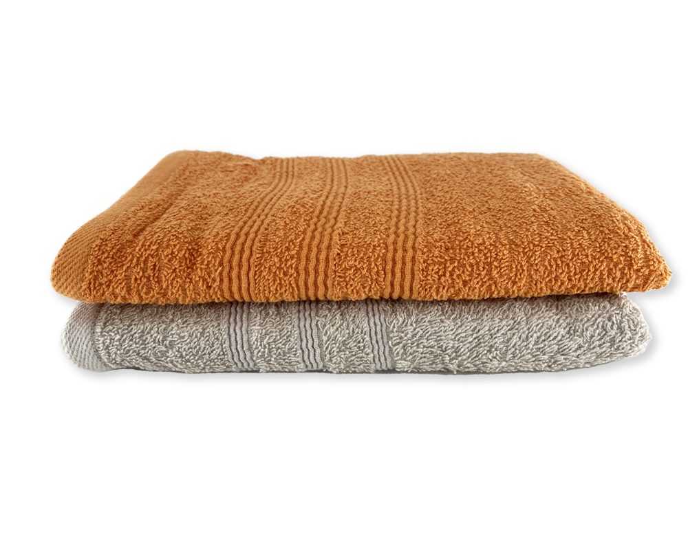 Froté ručník Waves - 50x100 cm - oranžová