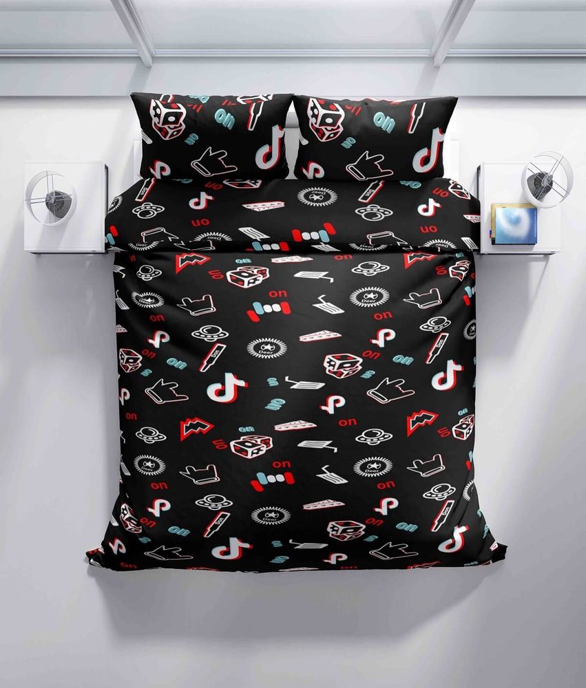 Bavlněné povlečení 140x200 cm, 70x90 cm - Social media