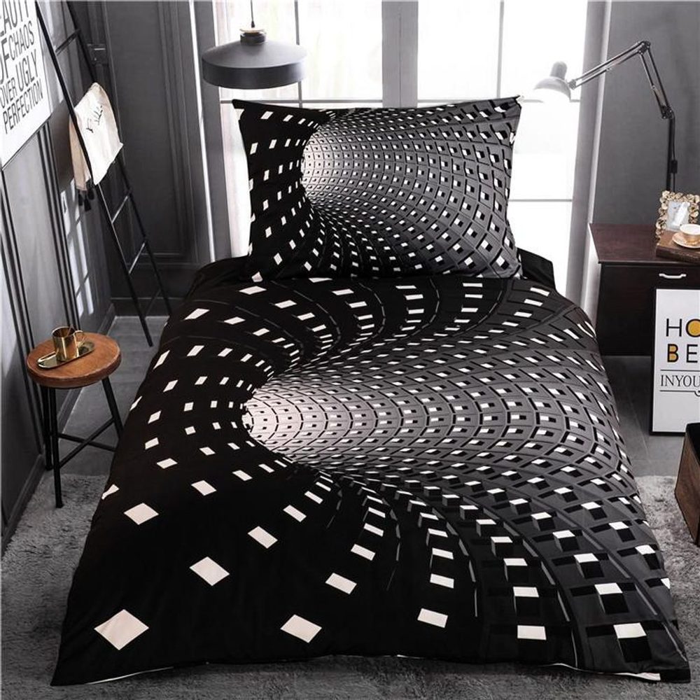 3D povlečení 140x200, 70x90 cm - Abstract