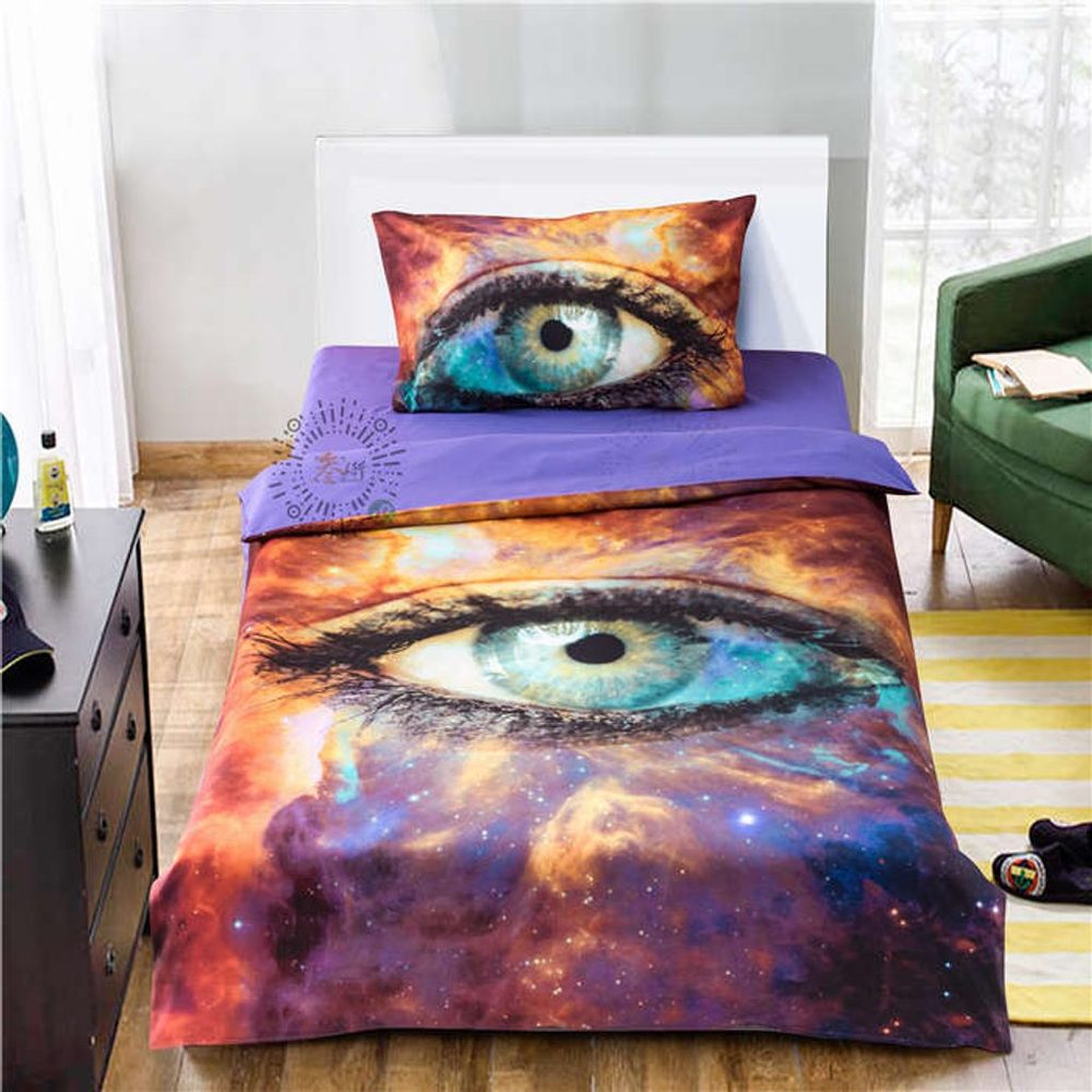 3D povlečení 140x200, 70x90 cm - Oko