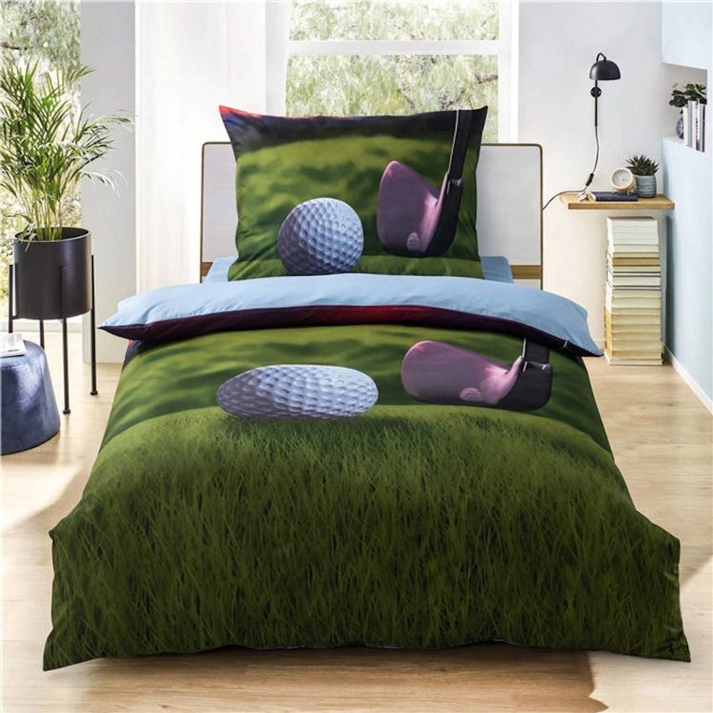 3D povlečení 140x200, 70x90 cm - Golf