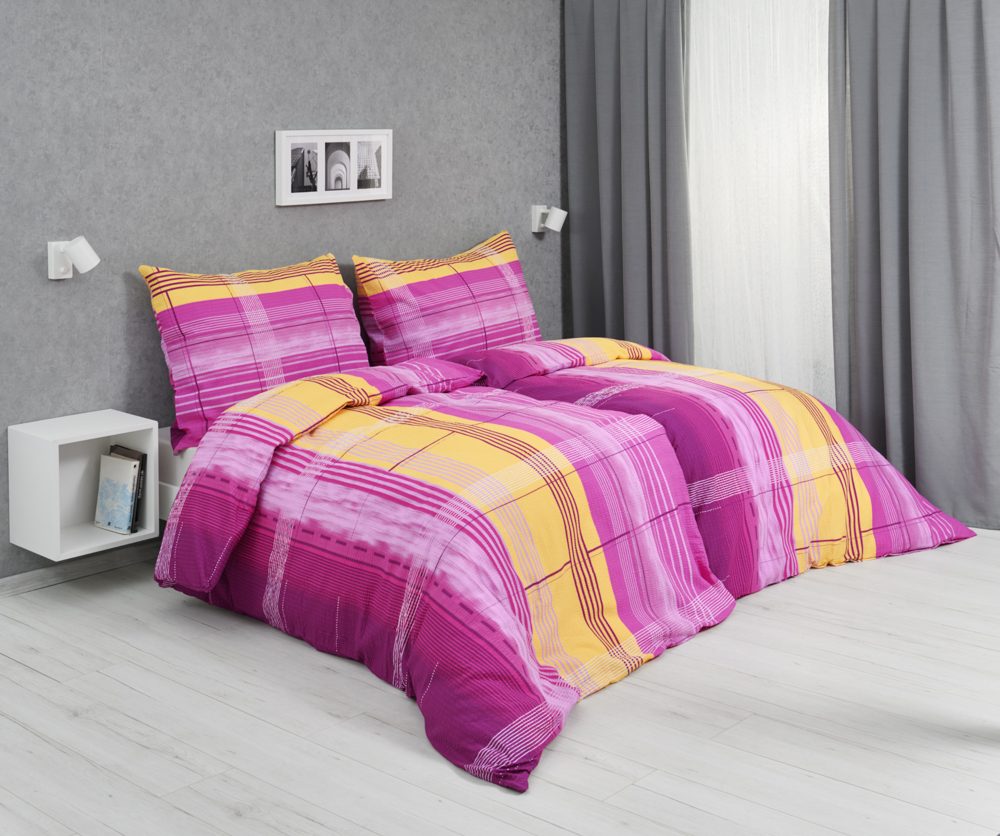 Krepové povlečení 140x200 cm, 70x90 cm - Medina