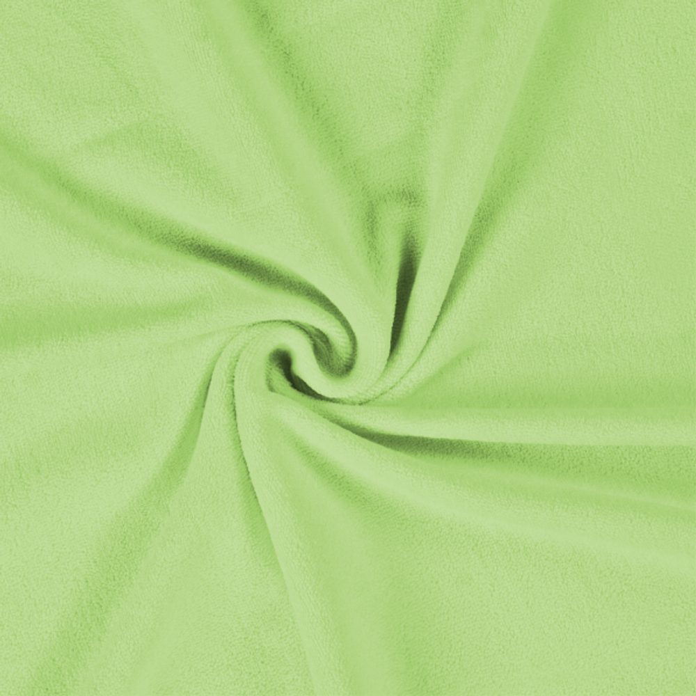 Froté prostěradlo (90 x 200 cm) - Světle zelená