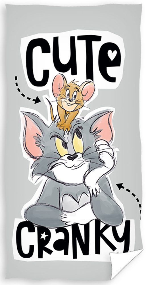 Dětská osuška 70x140 cm - Tom a Jerry Věčný boj