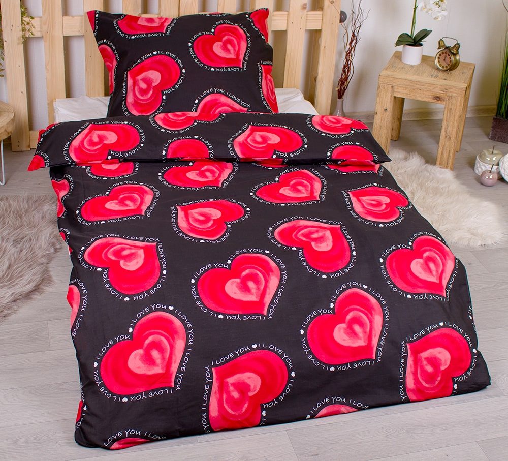 Ložní povlečení 140x200, 70x90 cm - Valentýn