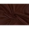 Saténové prostěradlo (220 x 200 cm) - Tmavě hnědá / čokoládová