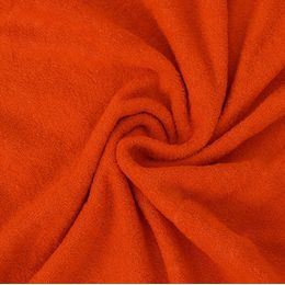 Froté prostěradlo (90 x 200 cm) - Oranžová