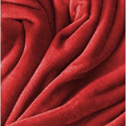 Mikroflanelová plachta (160x200 cm) - červená