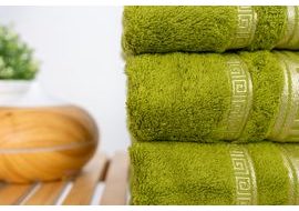 Bambusový ručník a osuška ROME - Zelená