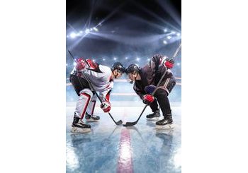 Fleece pléd 100x150 cm - Ice hockey