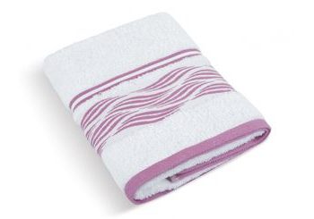 Froté ručník 50x100 cm - Vlnka bílá