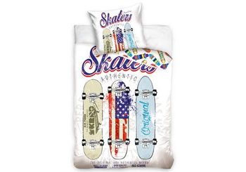 Bavlnené obliečky s 3D fototlačou 140x200, 70x90 cm - Skateboardy Authentic Skaters
