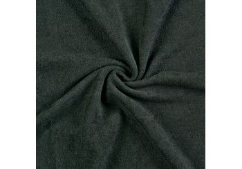 Froté prostěradlo na dvě lůžka (180 x 200 cm) - Černá