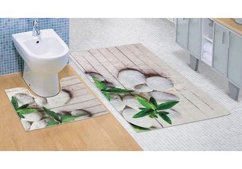 Kúpeľňová a WC predložka Jadran 3D