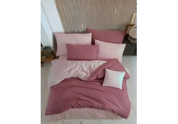 Bavlnené obliečky 220x200, 2x 70x90 cm - Color Staroružovo Ružové
