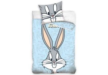 Obliečky do postieľky Zajačik Bugs Bunny (Modré)